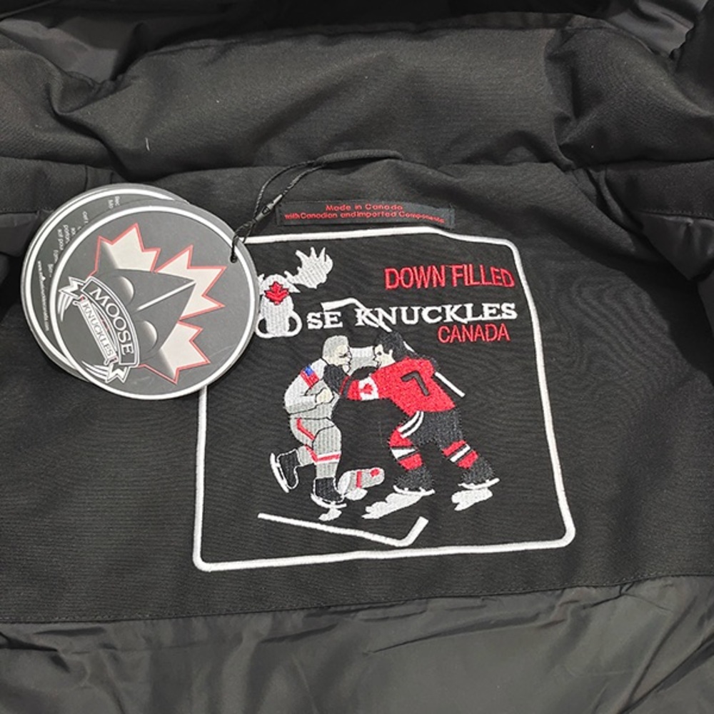 Moose Knuckles Black Down Jacket - Picture 8 of 11